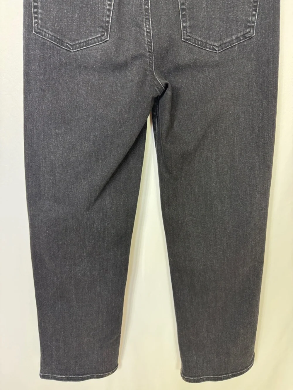 Frame Le Sleek High Waist Ankle Straight‎ Leg Jeans Size 29 Black Wash Meteor